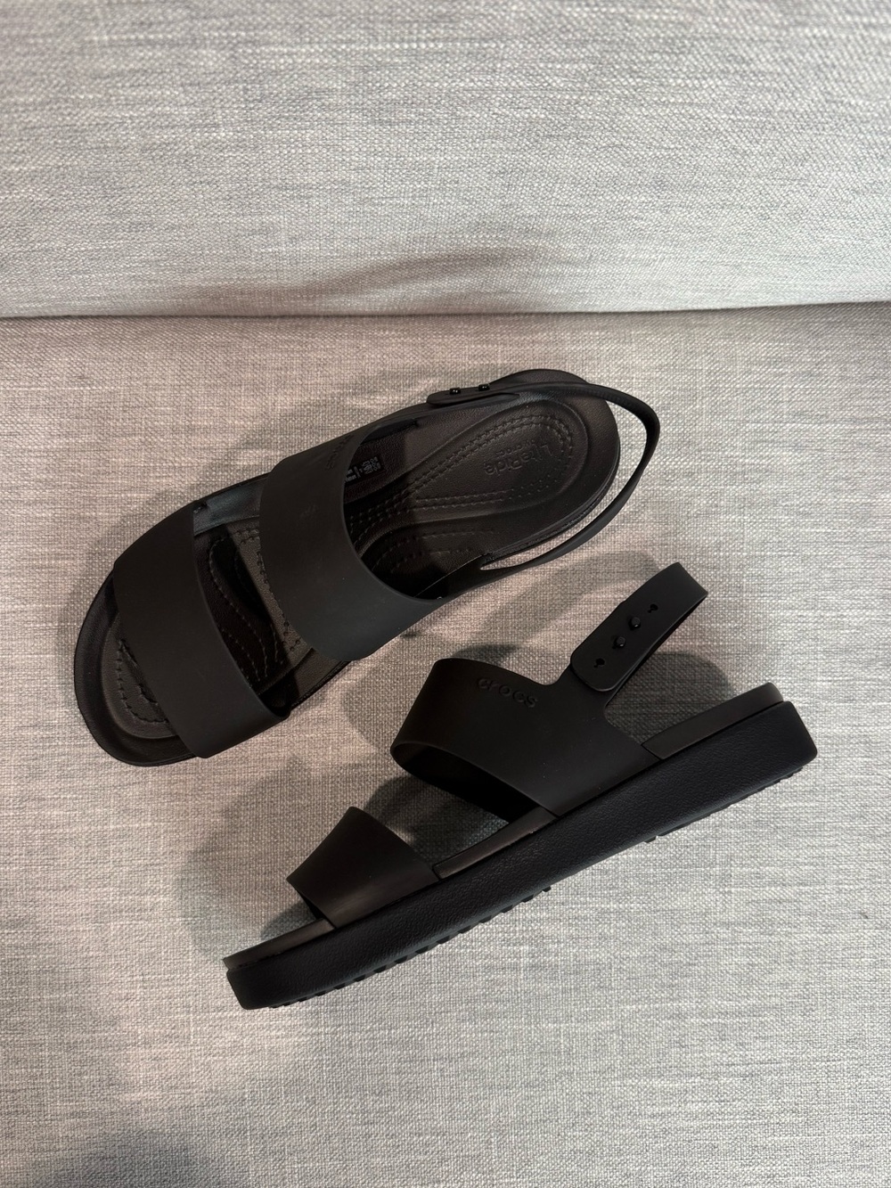NEW Crocs Brooklyn Backstrap Low Low Sandal Black Women's 8